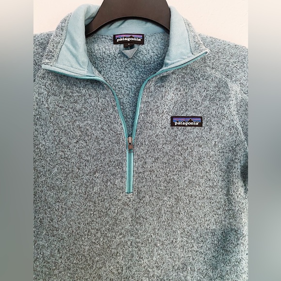 Patagonia Better Sweater 1/4 zip women’s jacket in atoll blue size small - Picture 2 of 6